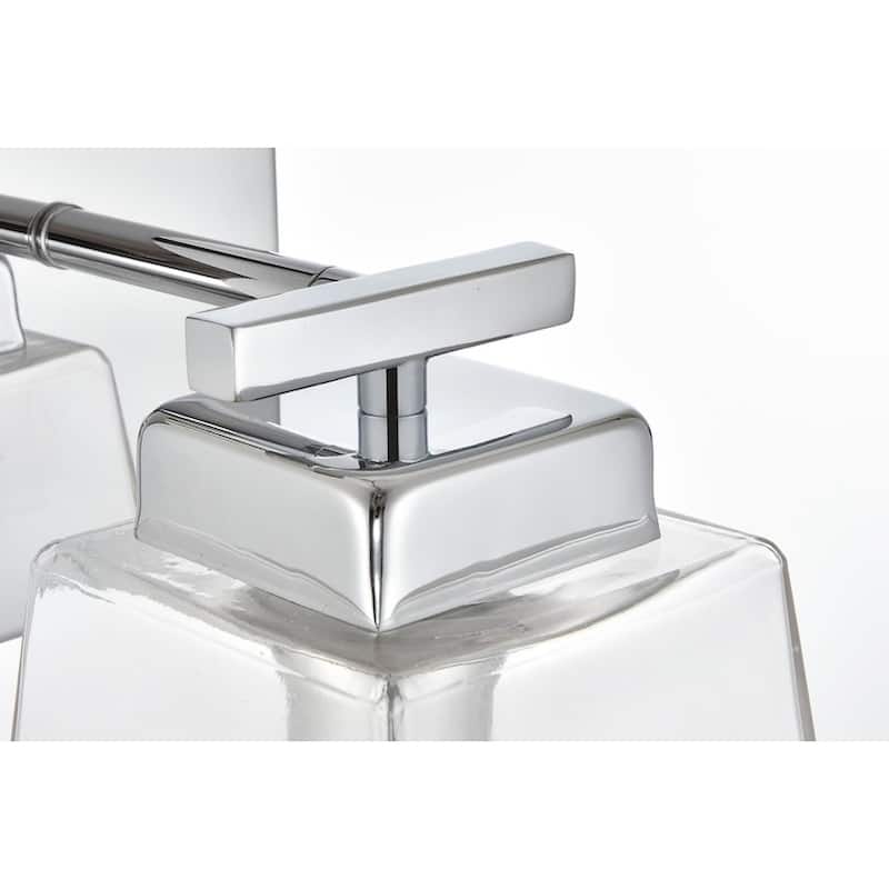 Merlin 1 Light Black and Clear Bath Sconce
