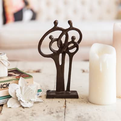 Danya B. 'Family of 4 Ring of Love' Cast Bronze Figure