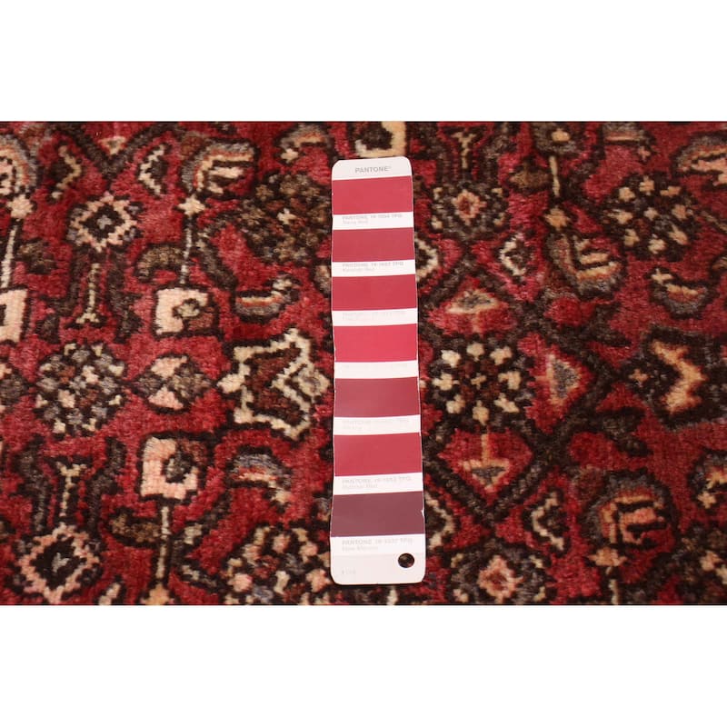 ECARPETGALLERY Hand-knotted Andelz Dark Red Wool Rug - 3'9 x 11'0