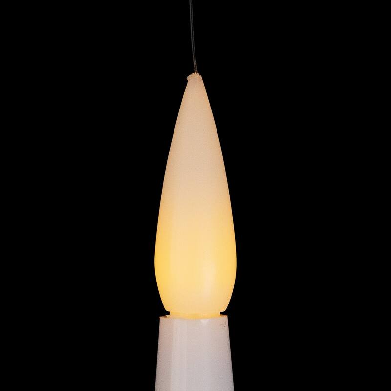 LED Flameless Flickering Floating Halloween Taper Candles - 6" - Set of 6