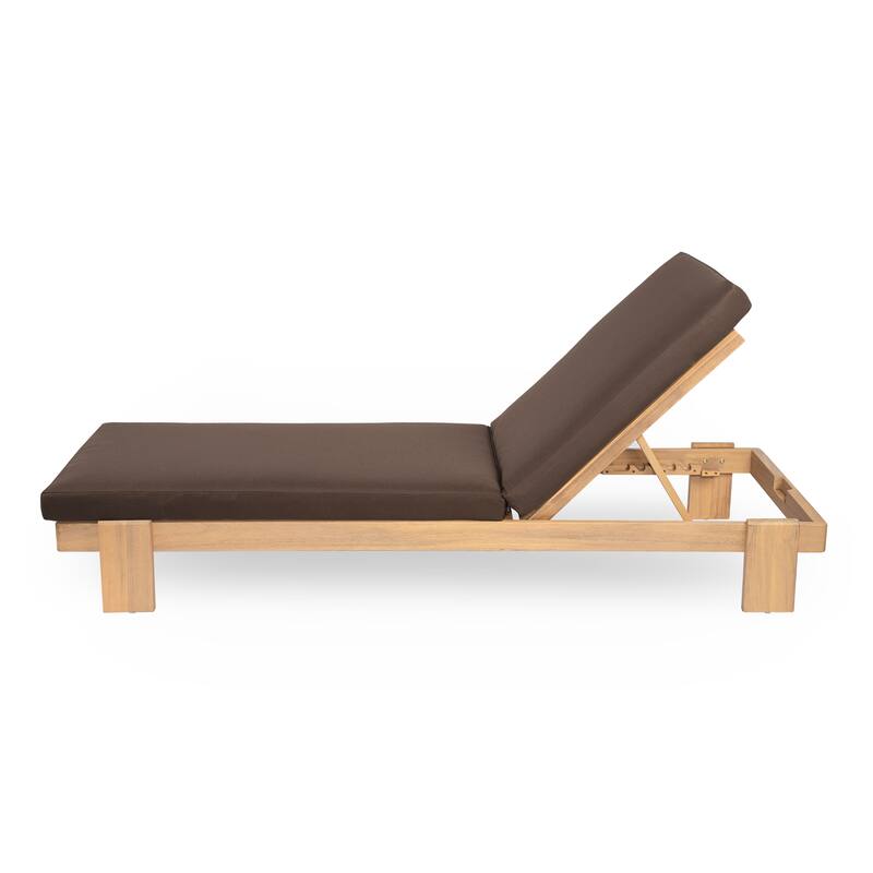 Christopher Knight Home - Sophia Outdoor Acacia Wood Chaise Lounge