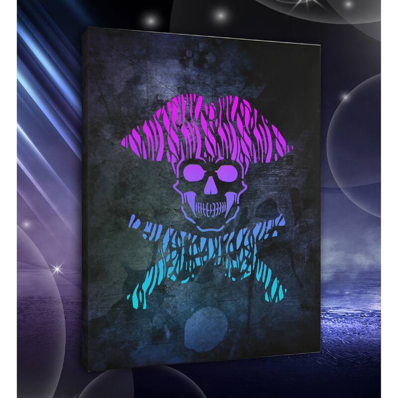 CoTa Global Pirate Light Up LED Wall Art - Changing Color LED Light - 15.75Lx11.9Wx1H inches