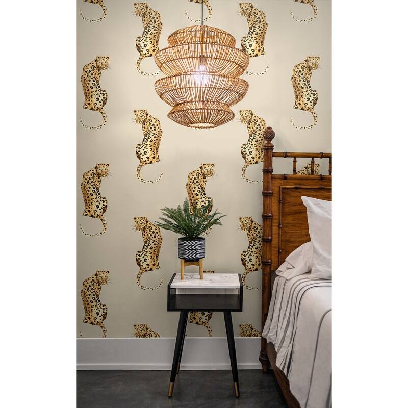 Daisy Bennett Designs Leopard King Peel and Stick Wallpaper