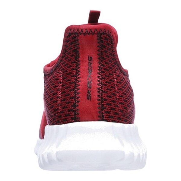 skechers flex elite mens red