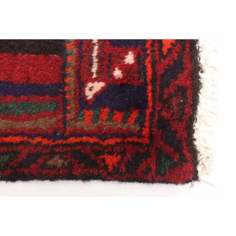 ECARPETGALLERY Hand-knotted Andelz Red Wool Rug - 4'2 x 6'4