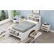 preview thumbnail 3 of 14, Twin Size Wood Platform Bed with 2 Drawers and Storage Headboard