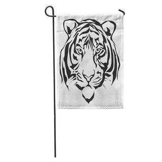 Shop Face Tiger Silhouette Bengal Tattoo Pattern Drawing Graphic Garden Flag Decorative Flag House Banner 28x40 Inch On Sale Overstock 31383133