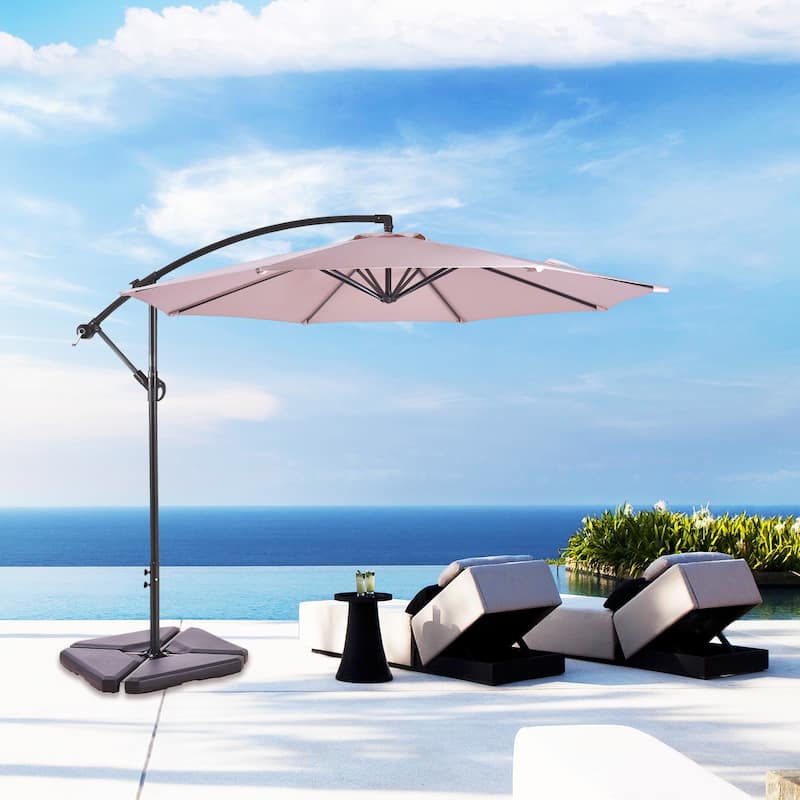 Aspen 10-foot Offset Cantilever Hanging Patio Umbrella