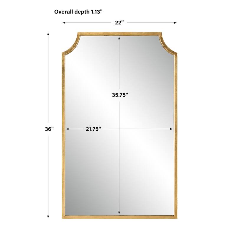 Uttermost UMIR92556 Phyromachus 22" W x 36" H Modern Arched Framed
