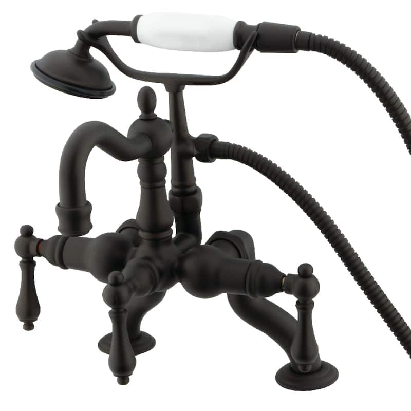 Kingston Brass Vintage Clawfoot Tub Faucet with Hand Shower - Oil Rubbed Bronze