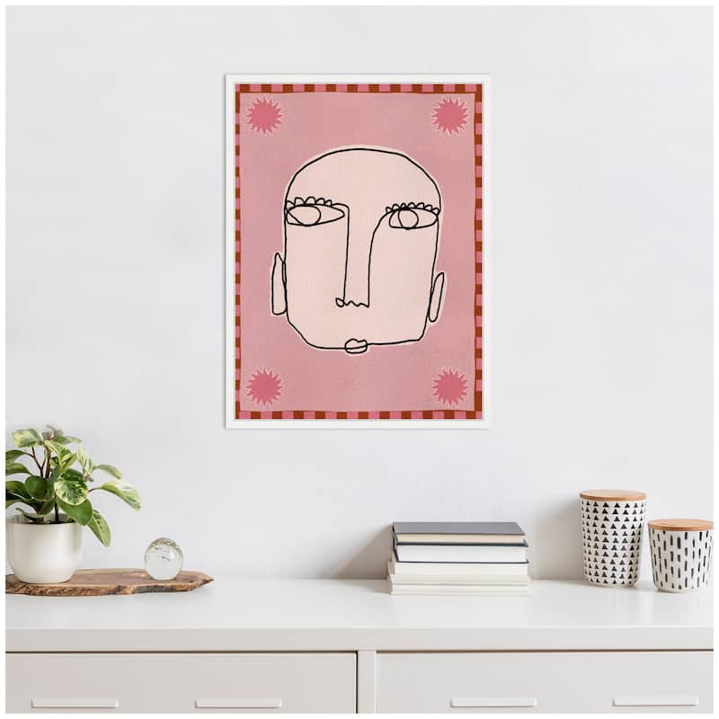 Kate and Laurel Sylvie Under The Sun 1 Framed Canvas by Shatha Al Dafai