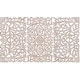 preview thumbnail 1 of 10, Norma Floral Hand Carved Natural Wooden 48x28-inch 3-Panel Wall Art 28"H x 16"W, 28"H x 16"W, 28"H x 16"W