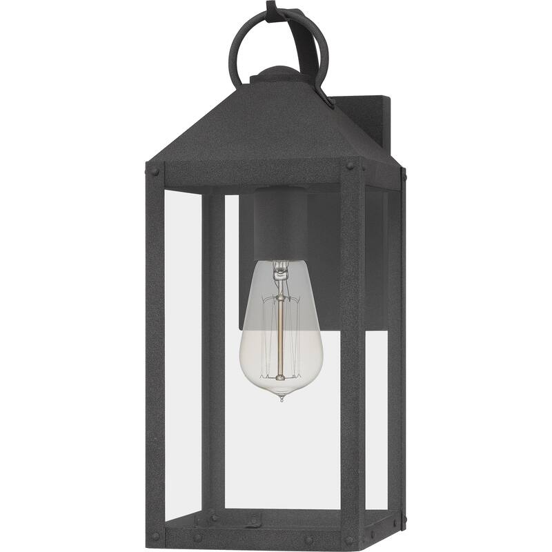 Thorpe Outdoor Wall Lantern - Mottled Black