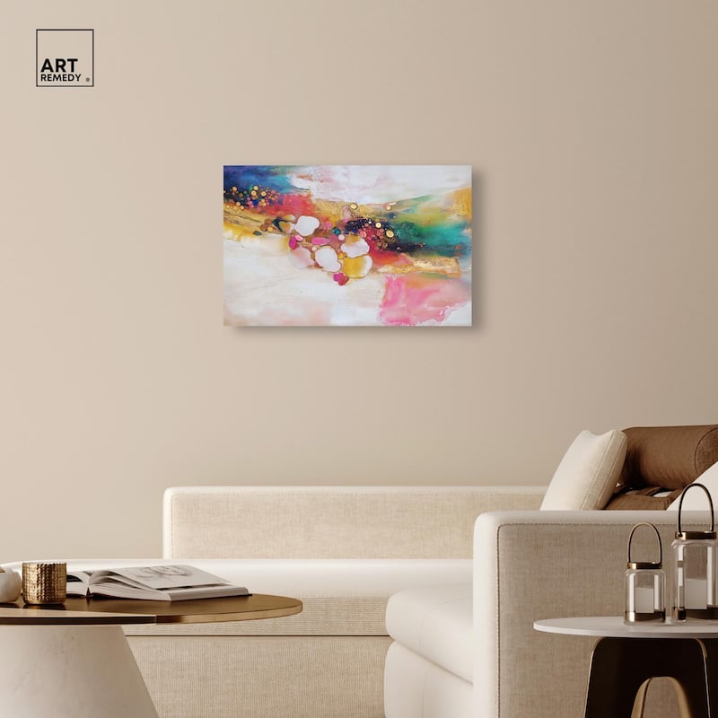 Vibrant Dabs II Canvas by Art Remedy, Gallery Wrapped
