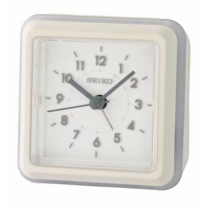 Ena Bedside Alarm Clock, White - N/A