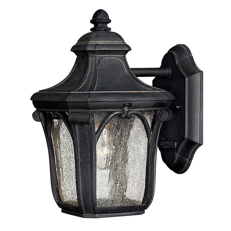 Hinkley Lighting 10" Height 1 Light Lantern Outdoor Wall Sconce from - Museum Black