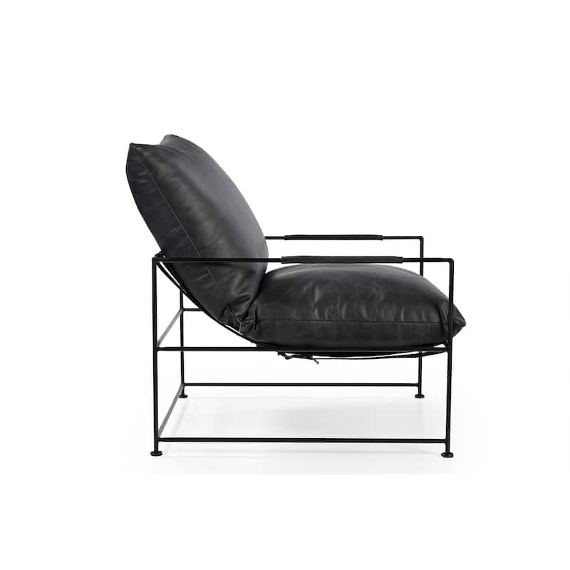 Emerie Upholstered Metal Accent Chair