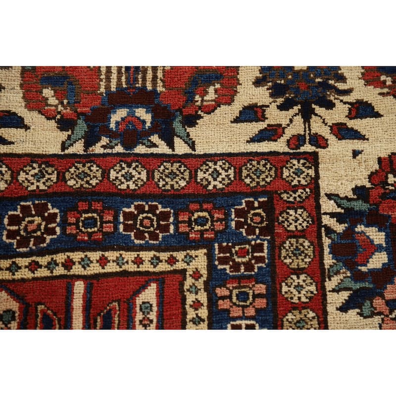 All-Over Bakhtiari Vintage Persian Area Rug Hand-Knotted Wool Carpet - 8'9" x 12'11"