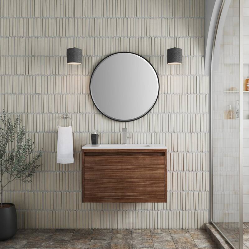 James Martin Vanities 805-V31.5-GW Mantova 32" Wall Mounted Single