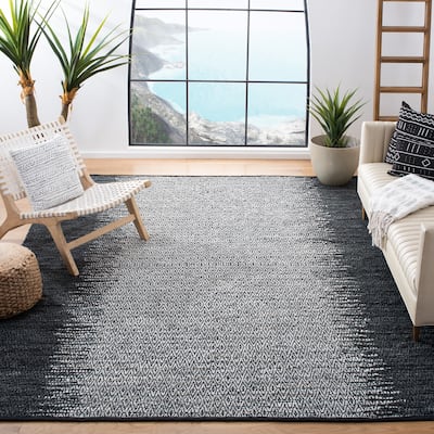SAFAVIEH Handmade Vintage Boho Leather Batul Modern Stripe Leather Rug