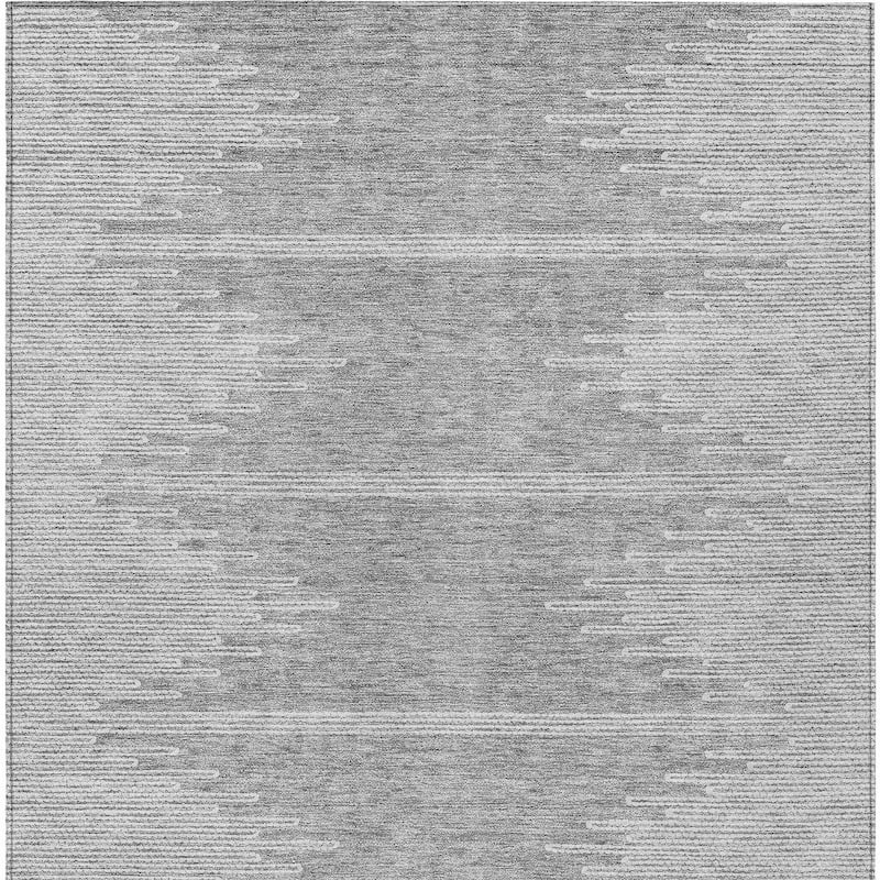 HomeRoots Abstract Transitional Rectangle Outdoor Rug