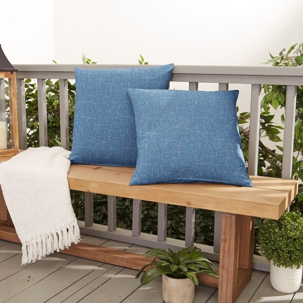 Blue Indoor/ Outdoor Pillow Set (Set of 2) Bed Bath & Beyond 32760417