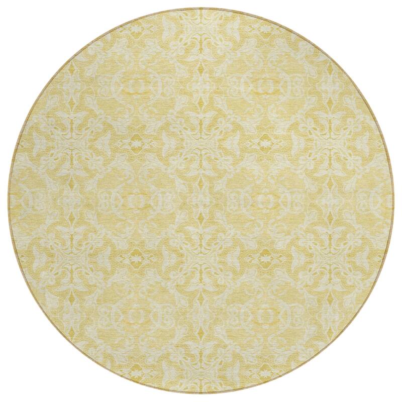 Machine Washable Indoor/ Outdoor Chantille Traditional Medallions Rug