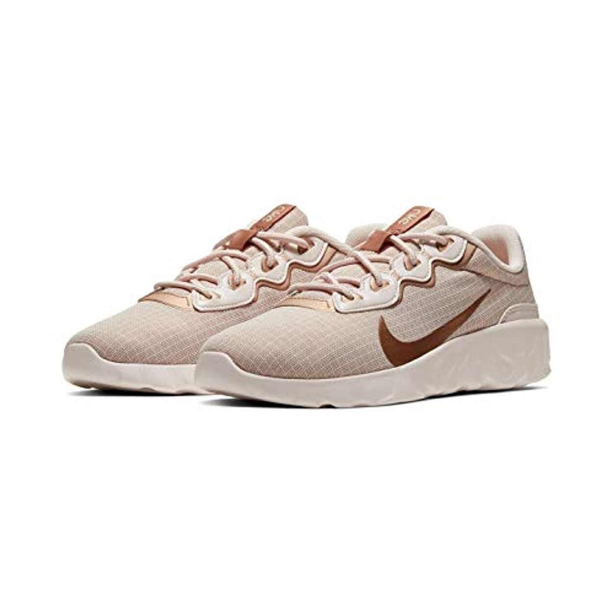 Shop Nike Women S Explore Strada Sneaker Light Soft Pink Metallic
