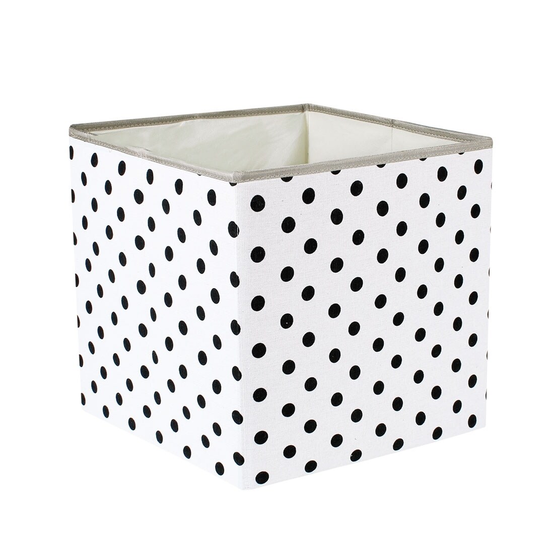 Linen Fabric Storage Bin Toy Box Basket Organizer - Black Dot - 13 x 13 x  13 - Bed Bath & Beyond - 26173167