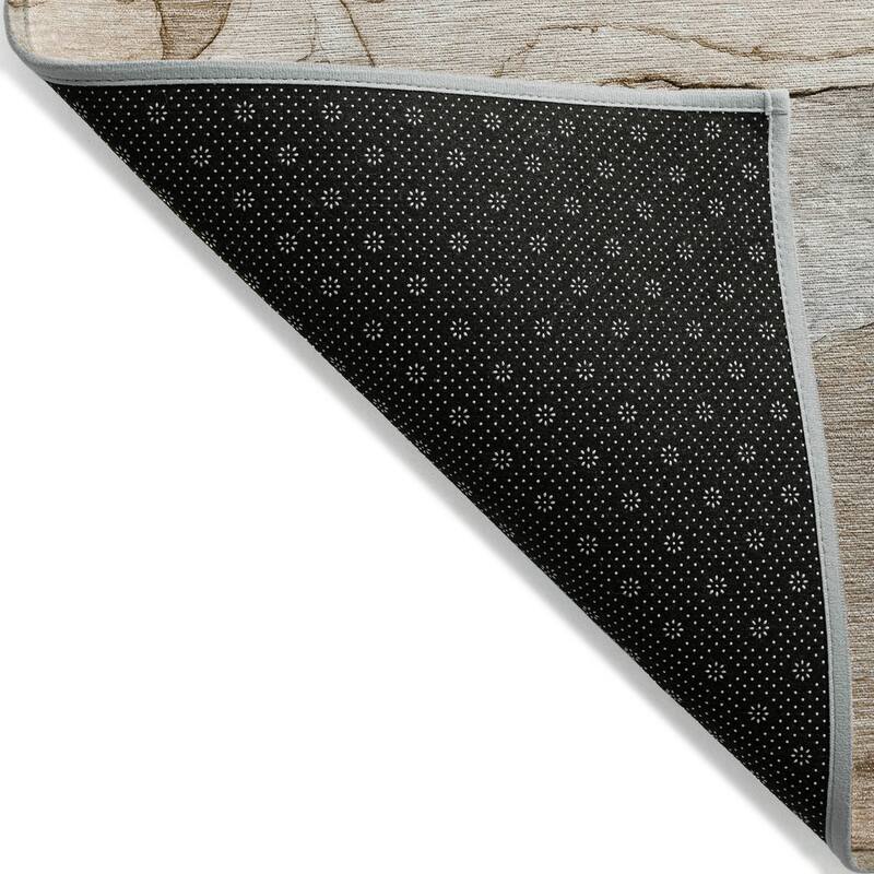 Machine Washable Indoor/ Outdoor Abstract Chantille Rug