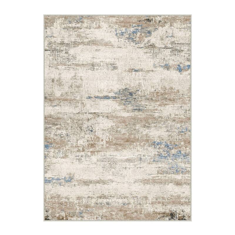 HomeRoots Abstract Modern Rectangle Area Rug