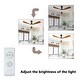 preview thumbnail 34 of 38, ExBrite 52 inch LED Ceiling Fan,Walnut Solid Wood Blades,Remote Control,DC Motor