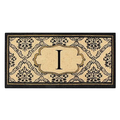A1HC Uriel Treated Coir Monogrammed Entry Double Door Mat 30"x 60"