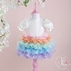 preview thumbnail 8 of 6, Special Occasion Dress with Multi Color Tutu Skirt for Baby