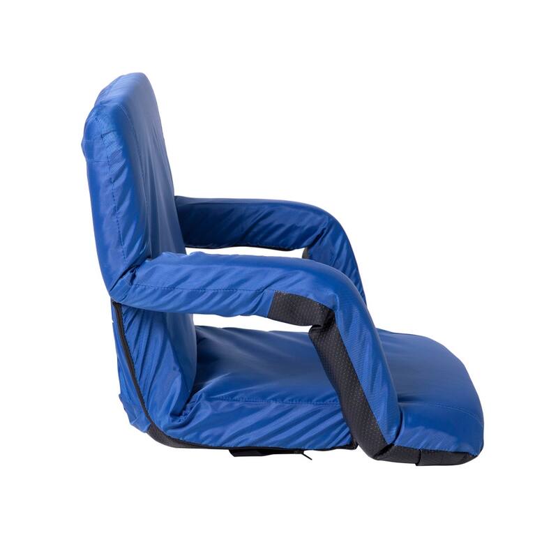 Backpack Reclining Padded Stadium Chairs with Armrests & Storage Pockets