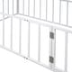 preview thumbnail 21 of 30, Twin Size Metal Floor Bed Frame with Fence & Door, for Kids