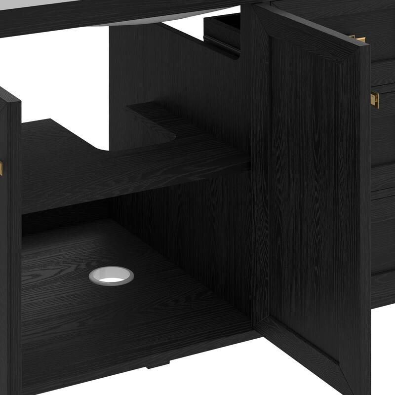 Moasis 36"/42" Bathroom Vanity with Sink Set and 2 Soft-Closing Doors & 3 Drawers