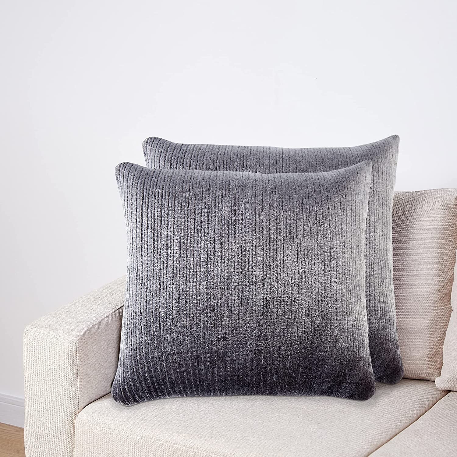 Softlux Premium Soft Reversible Velvet Plush Pillow Cover Insert 18x18 Inch Bed Bath Beyond 35480700