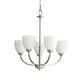 preview thumbnail 10 of 8, Quorum International Reyes 5 Light 26" Wide Chandelier Classic Nickel