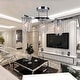 preview thumbnail 3 of 3, Silver Orchid Hessling Chrome 22-inch 3-light Crystal Chandelier