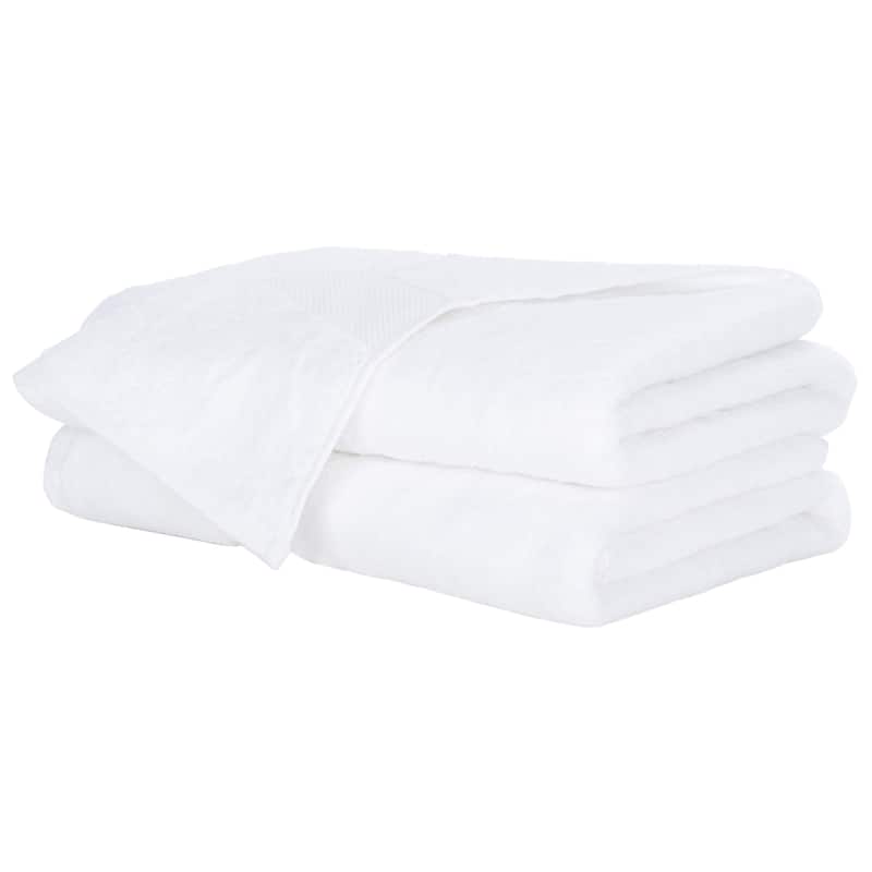 SAFAVIEH Plush Bath Towel (Set of 2) - 27" W x 54" H