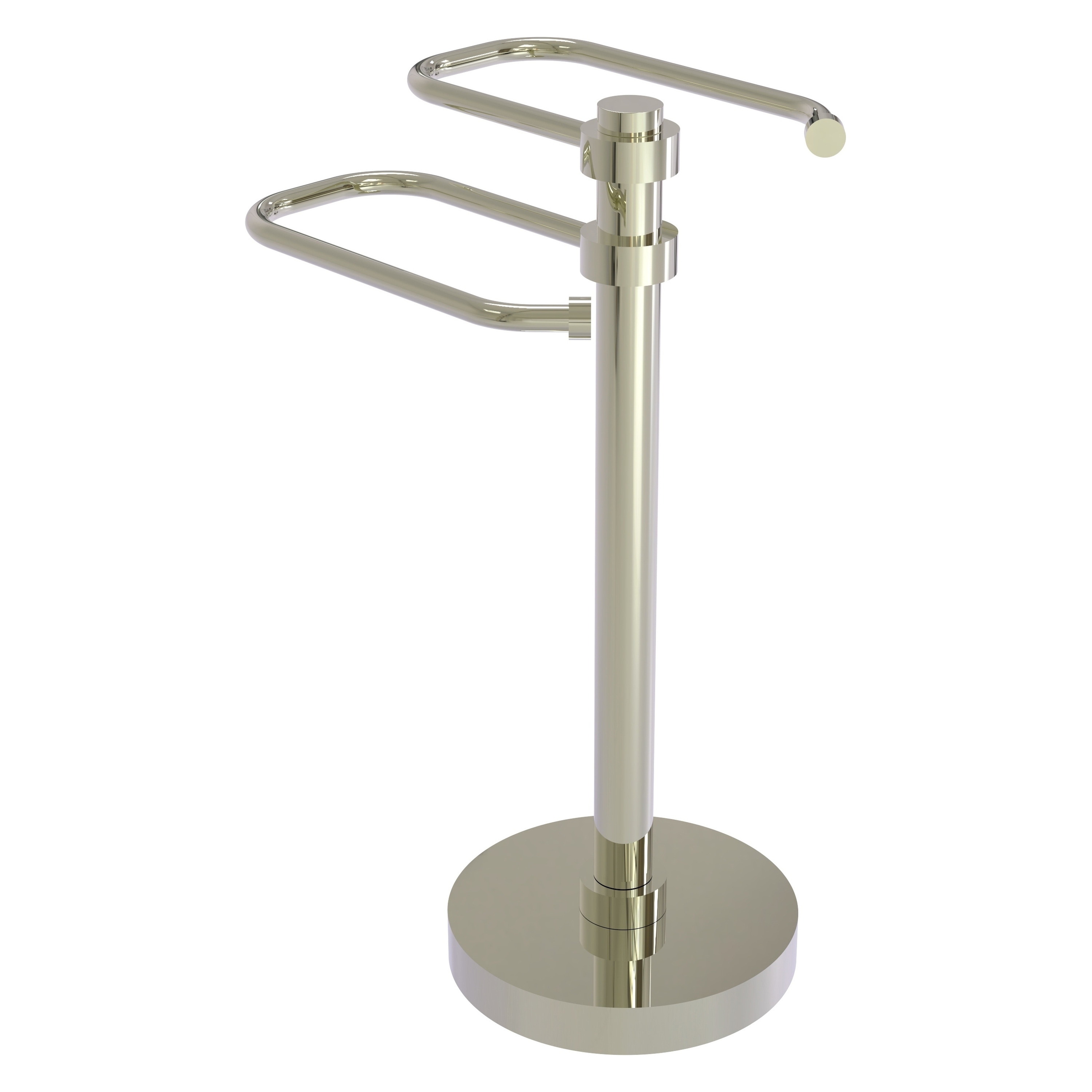 Allied Brass TS-28-PB Free Standing European Style Toilet Tissue Holder Polished Brass