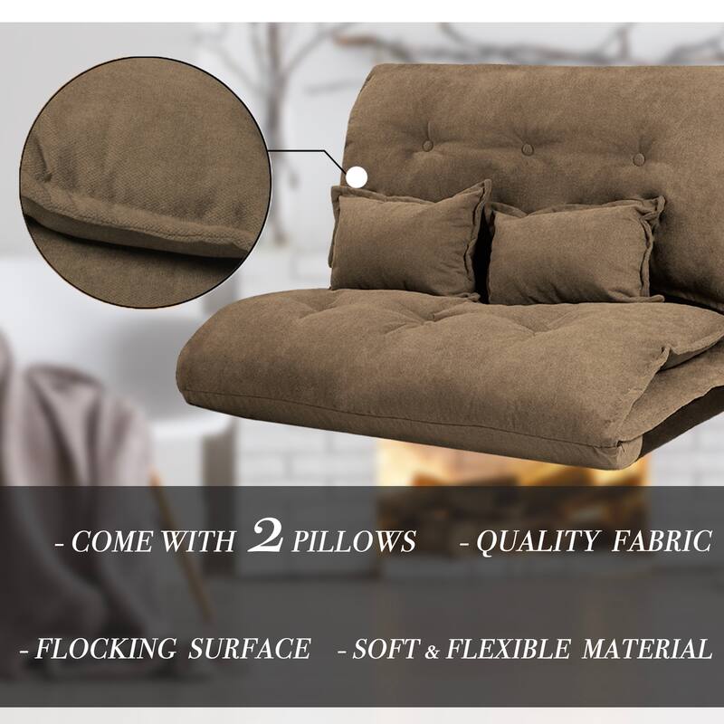 Hello Laura Convertible 5-position Floor Sofa Bed with Adjustable Backrest