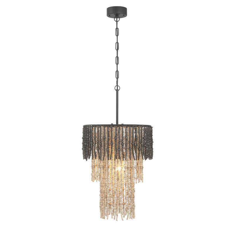 Beaded 3-Tier Chandelier