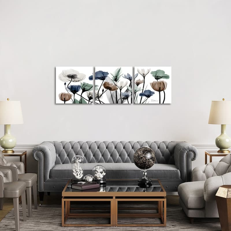 iCanvas "Floral Neutrals I" by Albert Koetsier 3-Piece Canvas Wall Art Set