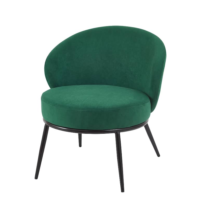 Mid Century Velvet Upholstered Living Room Accent Chair