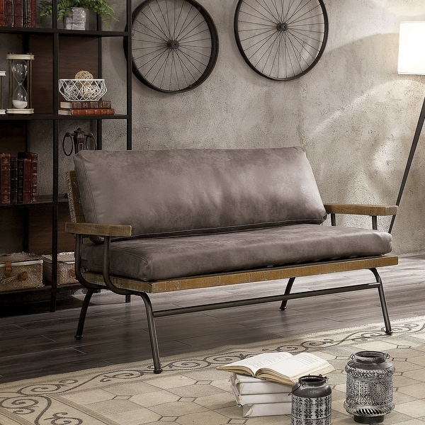 Rhianson Rustic Loveseat by FOA. Opens flyout.