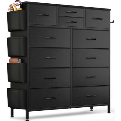 12 Drawer Dresser Tall Dressers for Bedroom Fabric Chest of Drawers