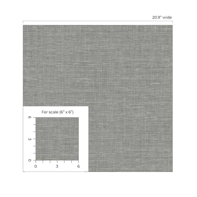 NextWall Silas Faux Linen Peel and Stick Wallpaper
