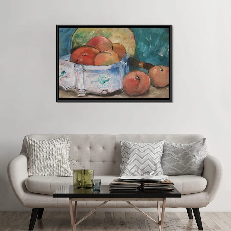 iCanvas "Fruit Bowl" by Paul Cezanne Framed Canvas Print